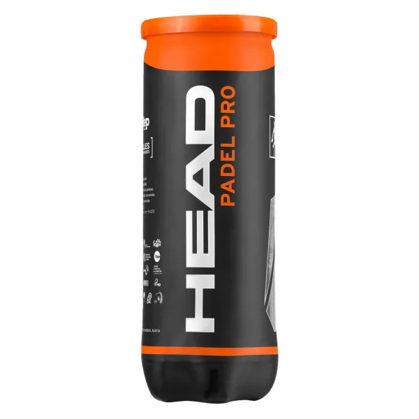Tubo de pelotas Head Padel Pro (x3)